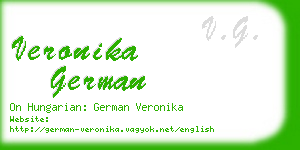 veronika german business card